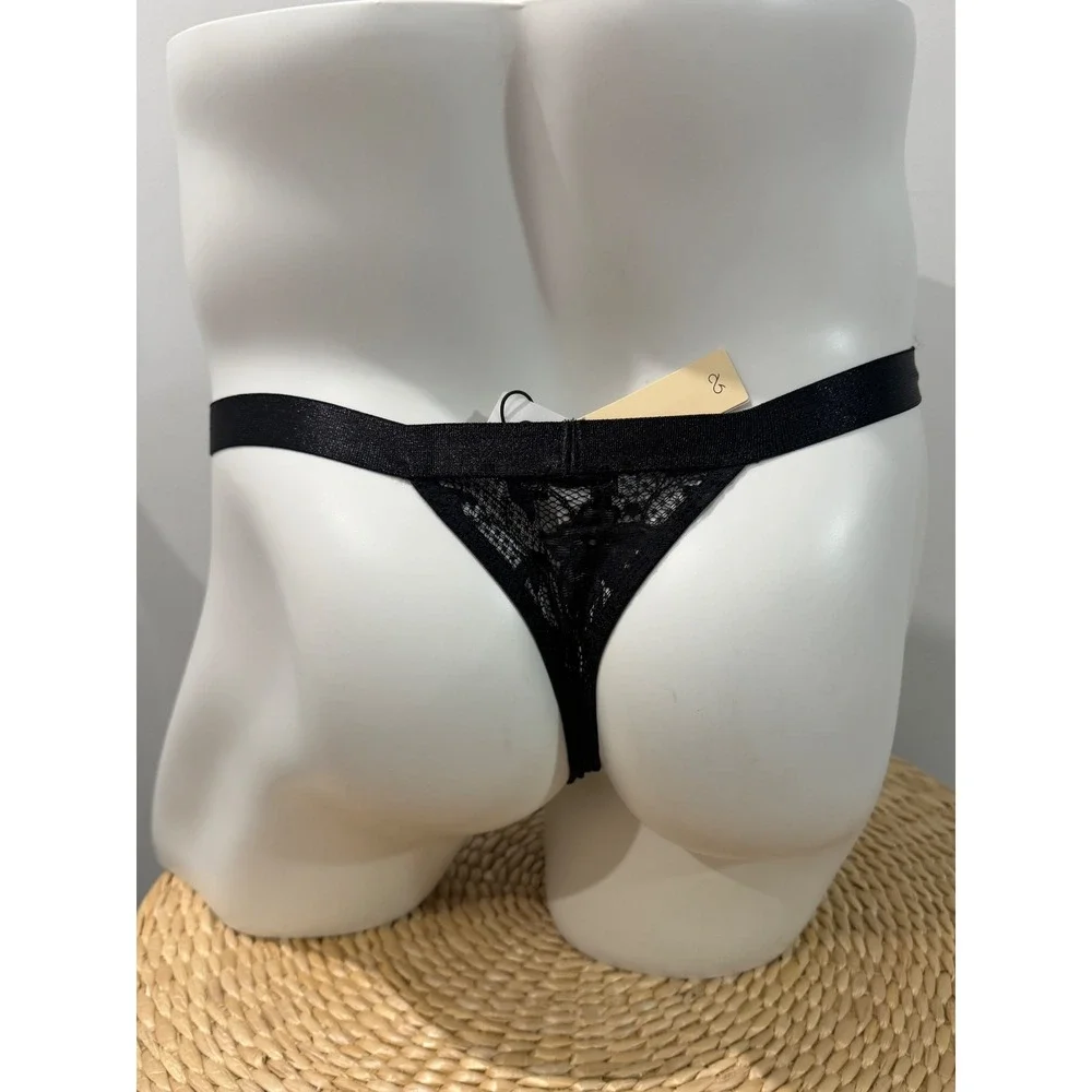 Cosabella Never Say Never Italian Thong Black Lace Men's Size S Made in Italy